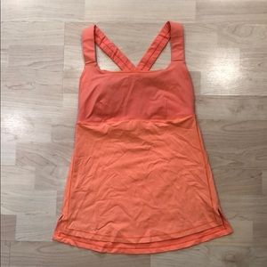Lululemon Orange Tank Top